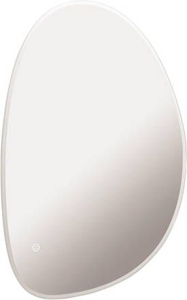 Crosswater Mada spiegel met verlichting 50x70cm horizontaal verticaal LED 2700K tot 6400K dimbaar kiezelvorm MA5070