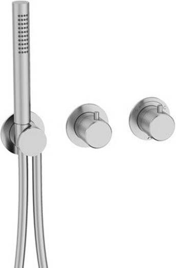 Crosswater Module 3ONE6 2 Bedieningspaneelset met handdouche roestvrij staal TSMOD1701TRIMS