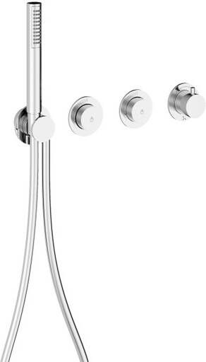 Crosswater Module MRPO Push 2 inbouwkraan douche met handdouche chroom SW1176823 SW1176898