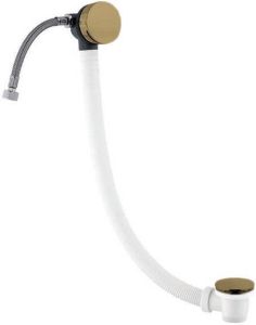 Crosswater MPRO Badvulcombinatie met klikwaste messing geborsteld BFW0370F