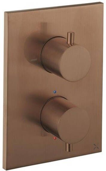 Crosswater MPRO Crossbox 2 afbouwdeel geborsteld brons PROCB1500LBPBZ