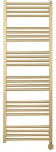 Crosswater MPRO Elektrische handdoekradiator 50x140cm 600 Watt messing geborsteld (goud) MP48X13800FELEC