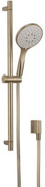 Crosswater MPRO Glijstangset 70cm handdouche rond 3 standen geborsteld messing (goud) MPROKITF