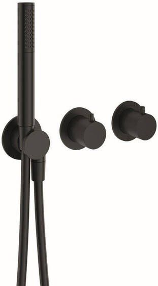Crosswater MPRO Module Douchekraan inbouwdeel 2 functies handdoucheset zwart mat PROMOD1701TRIMM