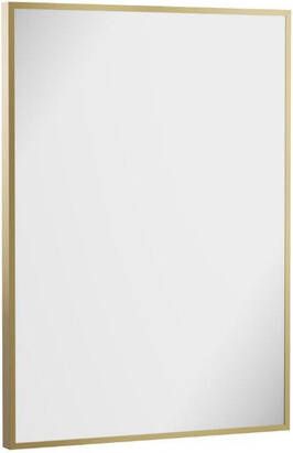 Crosswater MPRO spiegel 70x50cm verticaal horizontaal geborsteld messing (goud) MPNI5070F