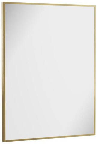 Crosswater MPRO spiegel 80x60cm verticaal horizontaal geborsteld messing (goud) MPNI6080F