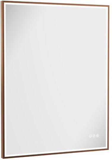 Crosswater MPRO spiegel met verlichting 90x70cm LED verticaal horizontaal geborsteld brons MP7090BZ
