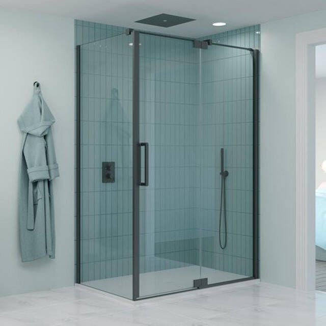 Crosswater Optix Zijpaneel voor Pivot inline 80cm Leisteen OXPDSPTC0800