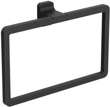 Crosswater Rotar Handdoekring 23x15.5cm mat zwart RT013M