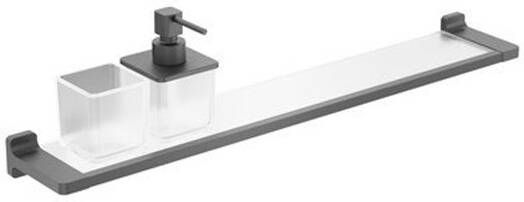 Crosswater Rotar Planchet 60cm zeepdispenser beker leisteen RT001T