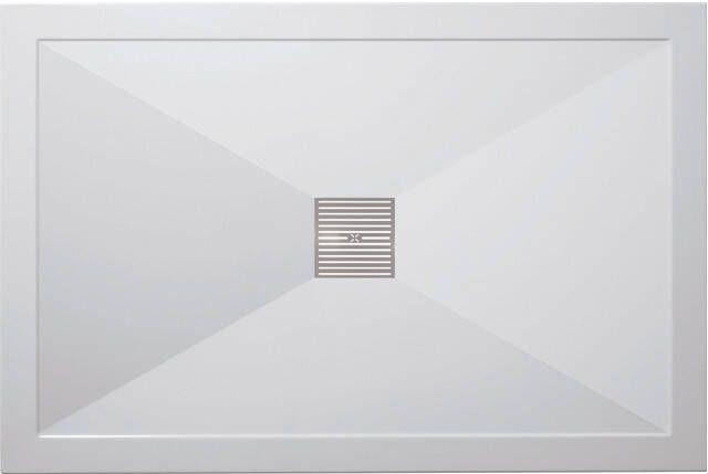 Crosswater Showertray douchebak 120x90x2.5cm rechthoek wit SL0R91200