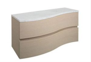 Crosswater Svelte Badmeubel 100x45cm 2 lades greeploos castilla oak SE1000SDCO+