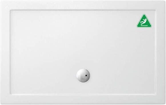 Crosswater Tray douchebak 150x80x3.5cm rechthoek met antislip acryl wit GP0R81500