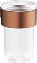 Crosswater Velo Bekerhouder -11x8.4x6.9cm met beker geborsteld brons VE003BZ