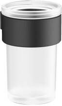 Crosswater Velo Bekerhouder 11x8.4x6.9cm met beker mat zwart VE003M