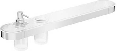 Crosswater Velo Planchet 60cm zeepdispenser bekerhouder chroom VE040C