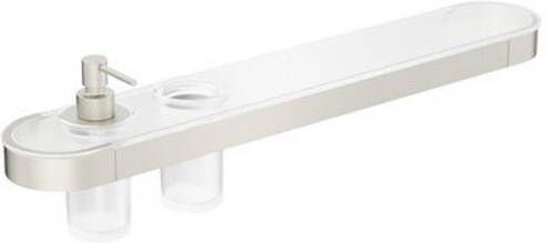 Crosswater Velo Planchet 60cm zeepdispenser bekerhouder RVS VE040V