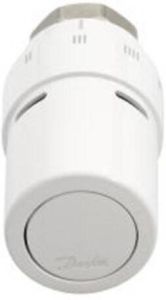 Danfoss Living design RAX-K radiatorthermostaatknop recht wit aansluiting op radiatorafsluiter M30x1.5 regelelement vloeistofgevuld