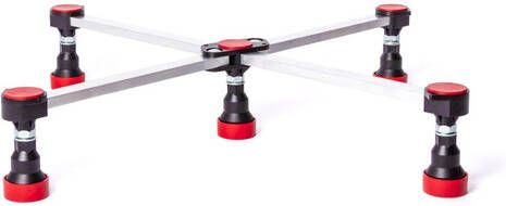 De Beer 5-Poots Onderstel Verstelbaar 85-125 Mm. 515060001