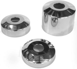 De Beer kraanrozet chroom ho 10mm rond 3 8" bu diam rozet 60mm