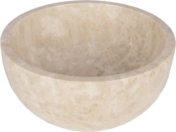 Differnz Boomer Waskom 21x12cm rond Marmer Beige 36.102.33