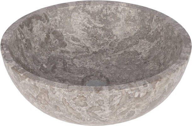 Differnz Boomer Waskom 21x12cm rond Marmer Grijs 36.102.34