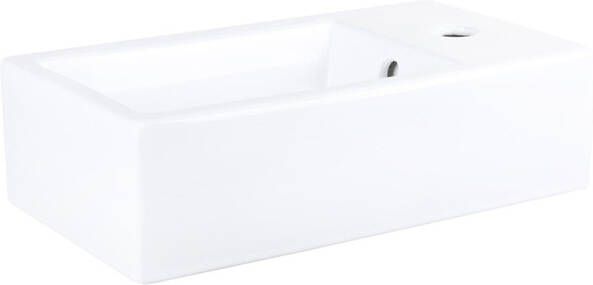 Differnz Force Fontein 40x22x11.5cm 1 kraangat Rechthoek Keramiek Wit 38.005.31 - Foto 2