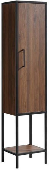 Differnz Industrial kolomkast 35x160x30cm FSC MFC board hout Walnut mat 36.011.94