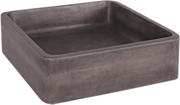 Differnz Marba Waskom Vierkant 40X40X12 Beton Donker grijs 38.251.20