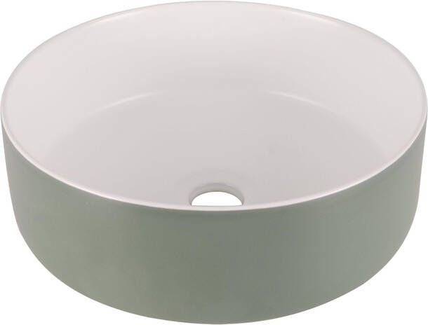 Differnz MIRA Waskom 36x12cm keramiek- groen wit 38.009.05