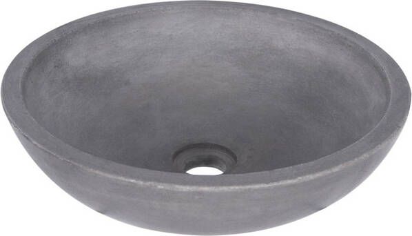 Differnz Ravano waskom beton donkergrijs rond Ø 40 x 12 cm