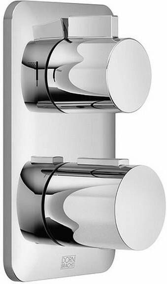 Dornbracht Lisse afdekset thermostaat met stopkraan platina mat 36426845-06