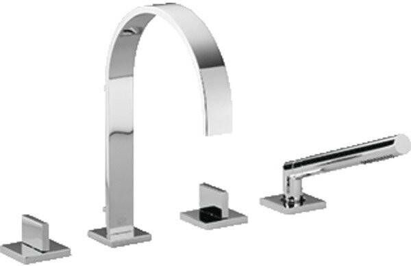 Dornbracht Mem Badmengkraan (opbouw) 1 2 inch 4 kraangaten temperatuurbegrenzing platina mat 27532782-06