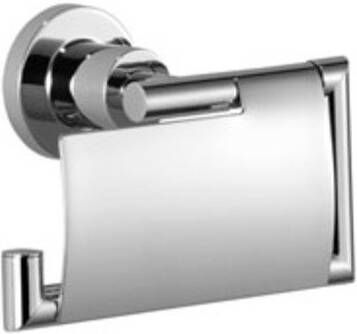 Dornbracht Tara toiletrolhouder met klep 10 x 15 2 x 7 7 cm platina mat