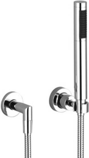 Dornbracht Tara douchegarnituur met aansluitbocht doucheslang staaf handdouche en wandhouder zwart 2780289233