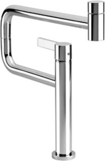 Dornbracht Tara Ultra Pivot 1 gats keukenkraan met draaibare uitloop 360° sprong 55.2cm chroom 33845875 00