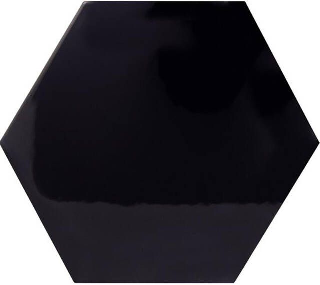 Douglas Jones Vintage Wandtegel hexagon 15x17cm 8mm witte scherf Negro 1416695