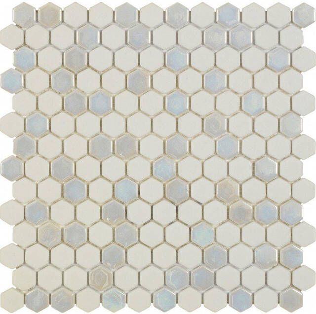 Dune Contract Mosaics Mozaiektegel 29.7x30.1cm Tango-Dk 6mm Mat glans Wit 1916845