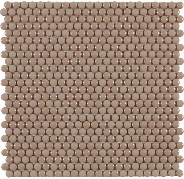 Dune Glass Mosaics Mozaiektegel 28.2x28.5cm Dots Warm 6mm Mat glans Warm 1916842