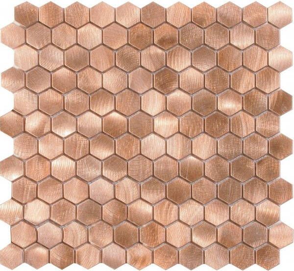 Dune Mozaiek Tegels Reflections Hexagon 29x30.5 cm Koper - Foto 1