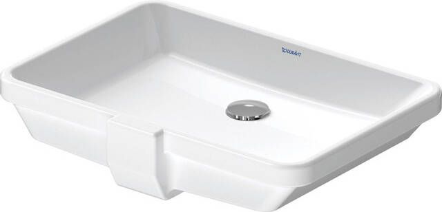 Duravit 2nd Floor Inbouw Wastafel 52.5x38x11.5 cm Rechthoek Keramiek Glanzend Wit