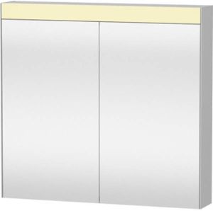 Duravit Best spiegelkast met LED verlichting en wastafelverlichting m. 2 deuren 81x76x14.8cm m. schakelaar-stopcontact module LM7841000000