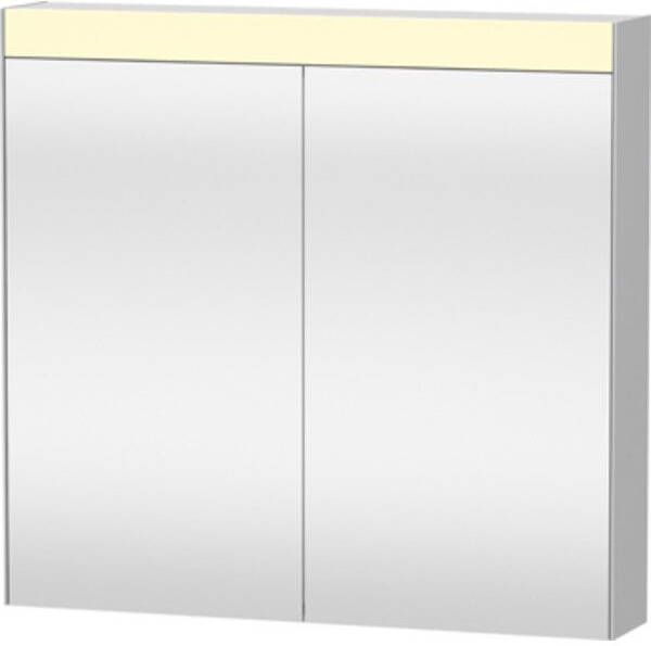 Duravit Better spiegelkast met LED verlichting m. 2 deuren 81x76x14.8cm m. schakelaar-stopcontact module LM7831000000