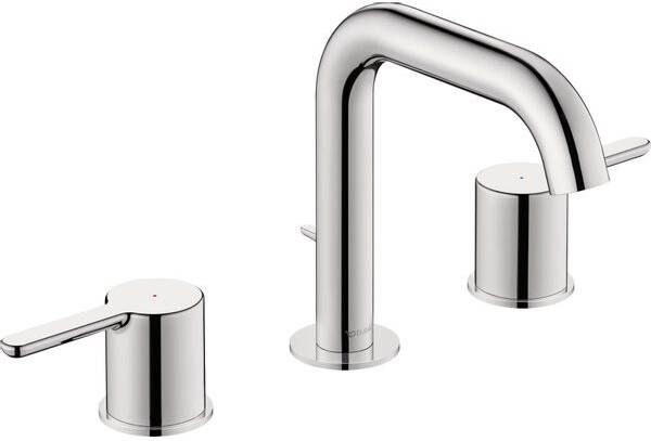 Duravit C.1 wastafelmengkraan 3 gats met waste chroom - Foto 1