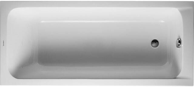 Duravit D-Code kunststof bad acryl rechthoekig 160x70x40cm z. poten (afvoer bij voeteneinde) wit