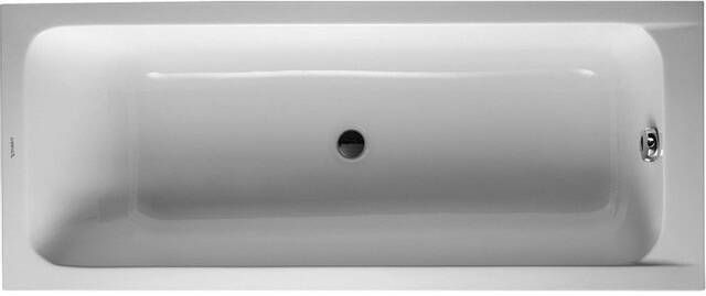 Duravit D-Code kunststof bad acryl rechthoekig 170x70x40 cm zonder poten (afvoer in het midden) wit