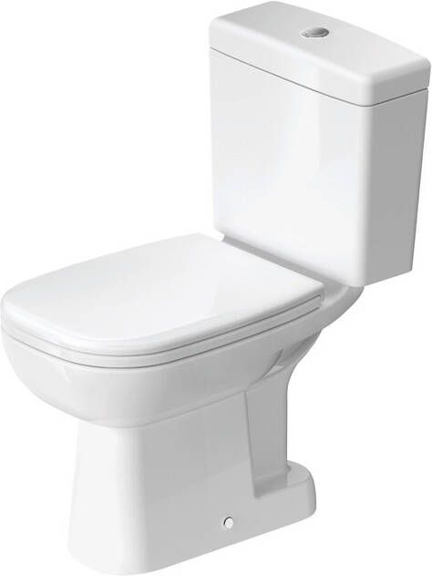 Duravit D code staand diepspoel toilet zonder reservoir afvoer verticaal 38 5 x 35 5 x 65 cm wit