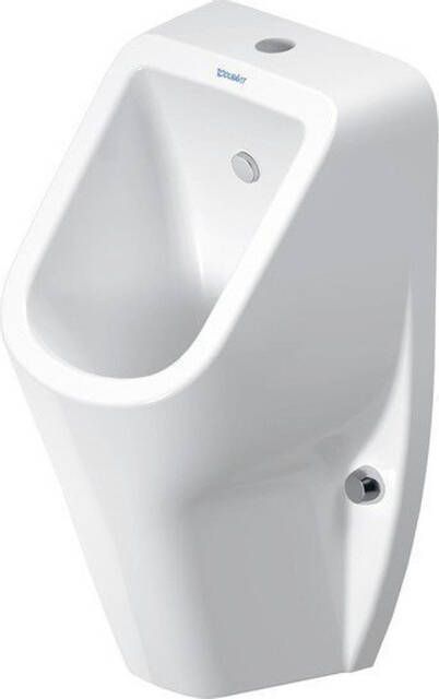 Duravit D-code urinoir toevoer boven met sifon en bevestiging wit 0828300000