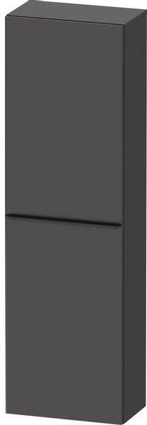 Duravit D-Neo halfhoge kast 40x24x132cm Rechtsdraaiend Grafiet Mat de1318r4949