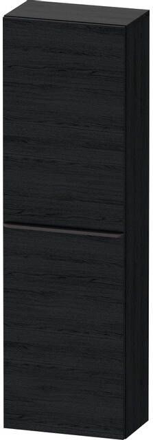 Duravit D-Neo halfhoge kast 40x24x132cm Rechtsdraaiend zwart eiken Mat de1318r1616
